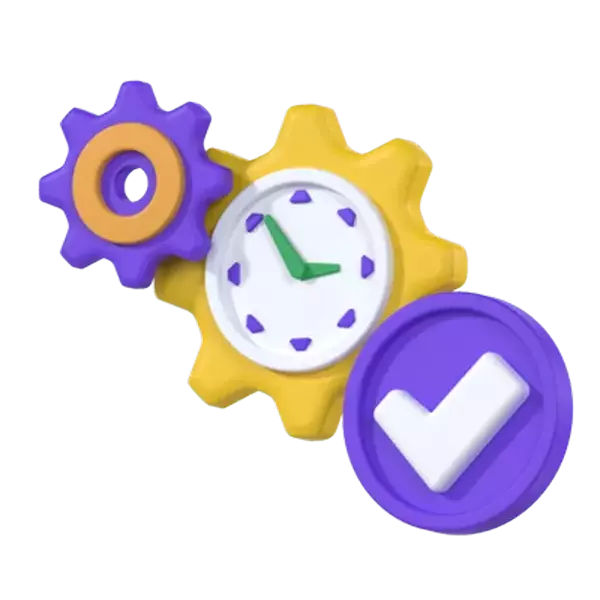 Time Management 3D Graphic