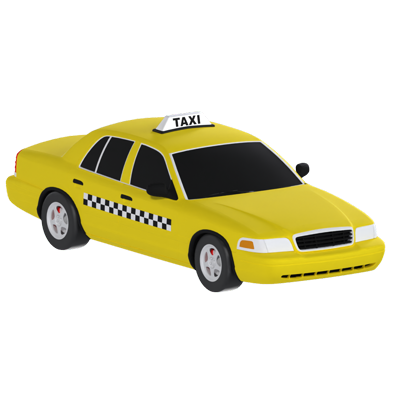 taxi 3D Graphic