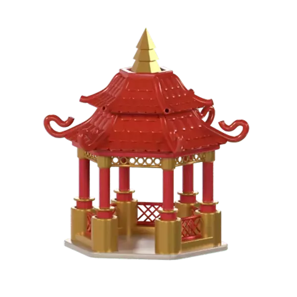 Pagode 3D Graphic