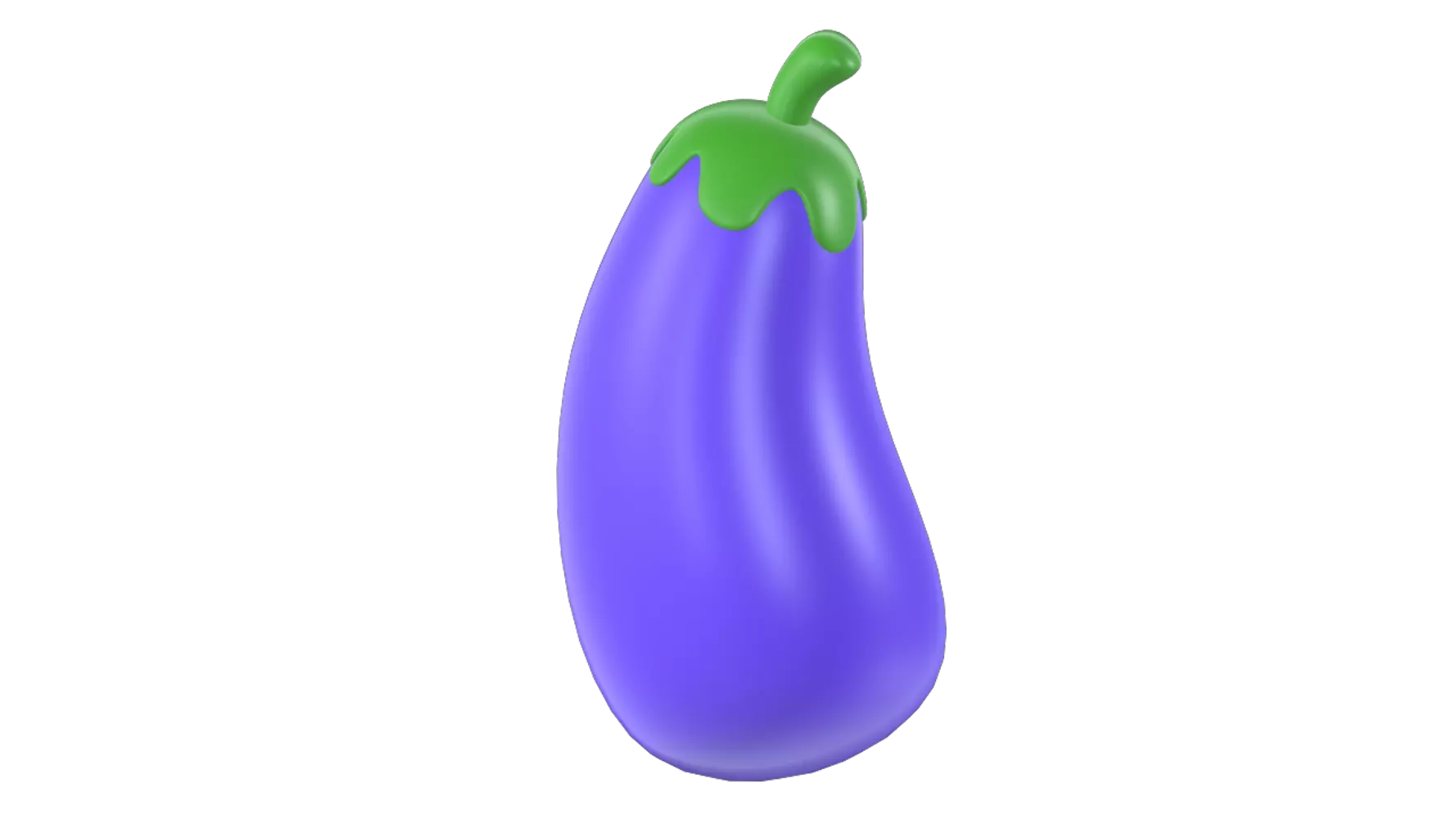 Eggplant 3D Graphic