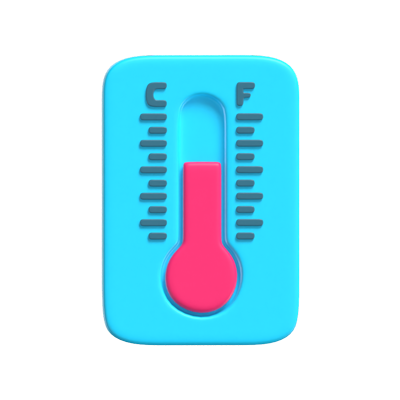 Thermometer 3D Icon Model For Science 3D Graphic