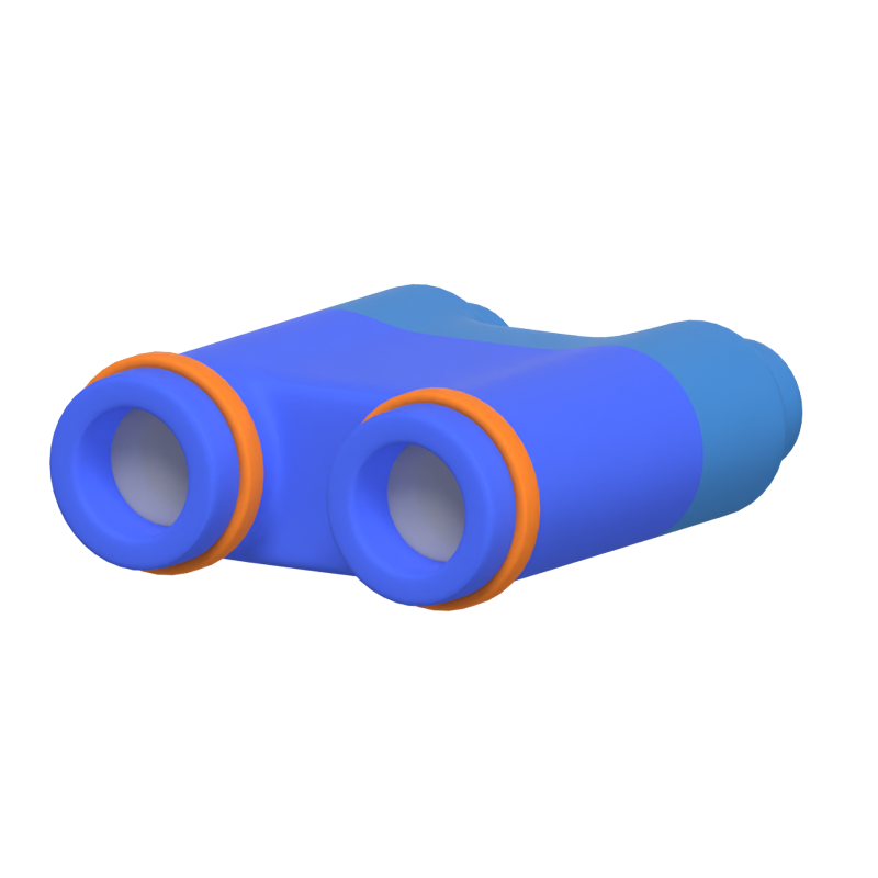 Field Binoculars For Golf Player 3D Icon 3D Graphic
