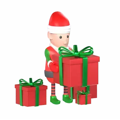 Christmas Elf 3D Graphic