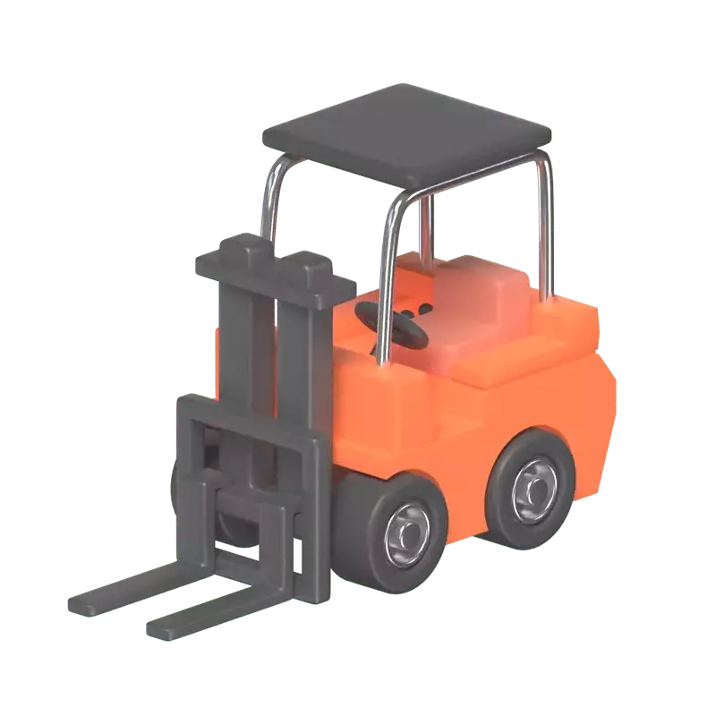 3D Forklift Tool For Warehouse Needs 3D Graphic