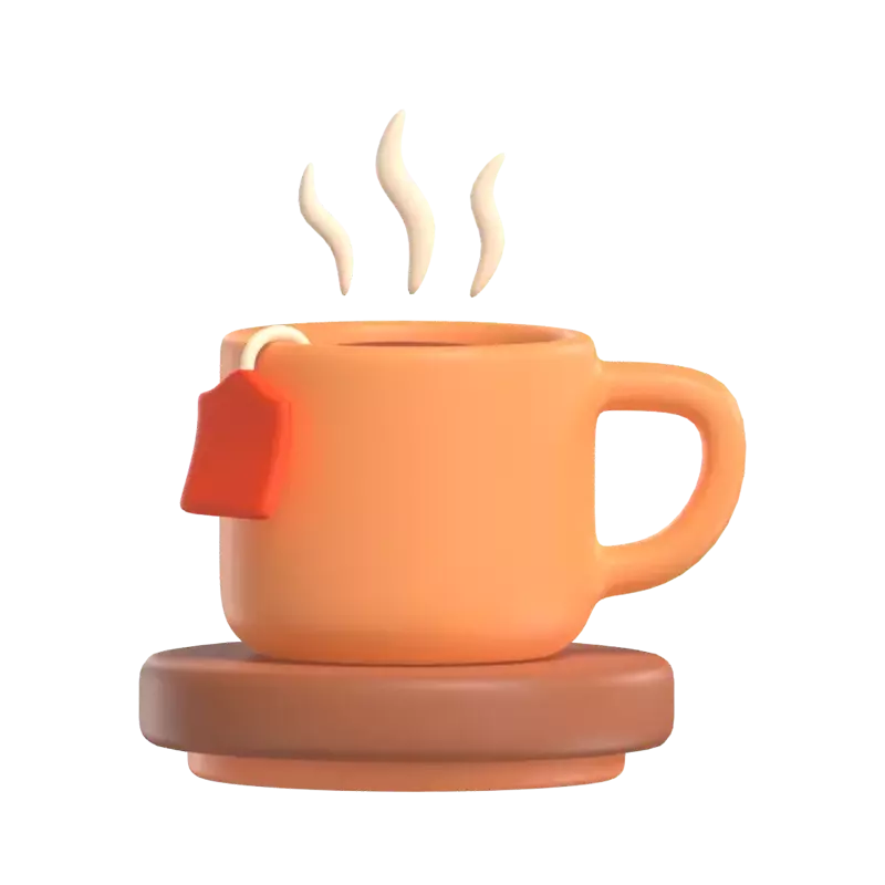 Hot Tea 3D Graphic