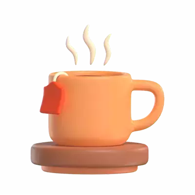 Hot Tea 3D Graphic