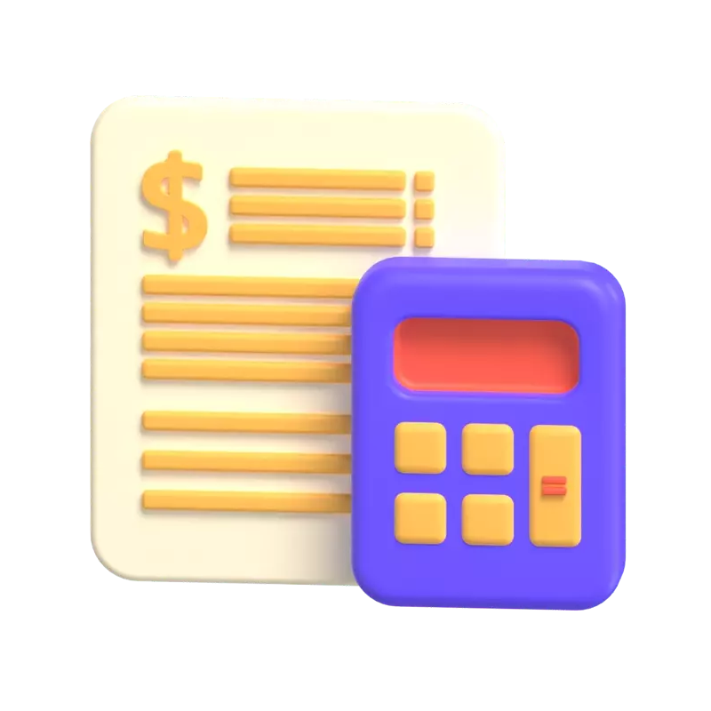 Budgeting 3D Graphic