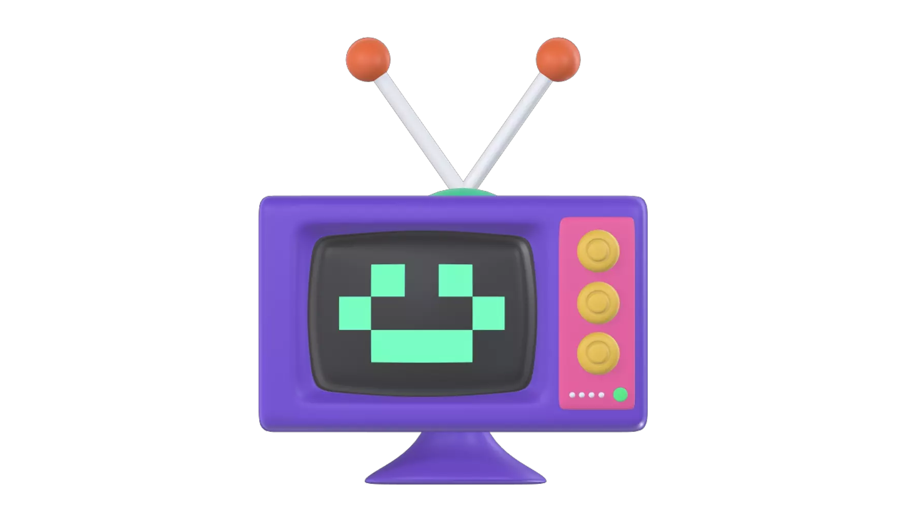 Old TV 3D Graphic