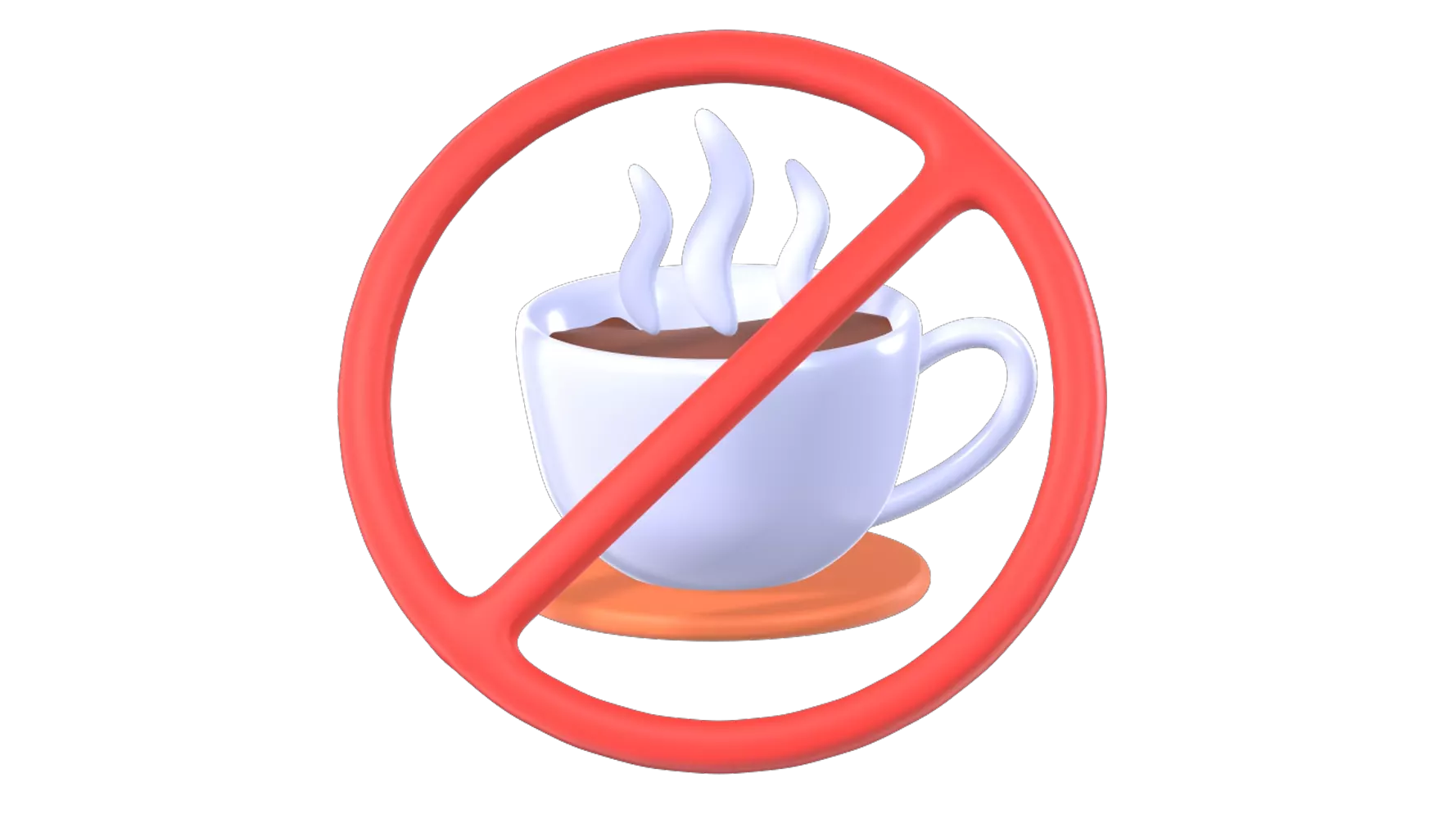 No Drink 3D Graphic