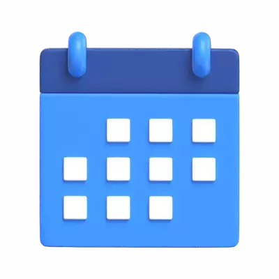 Calendar 3D Graphic