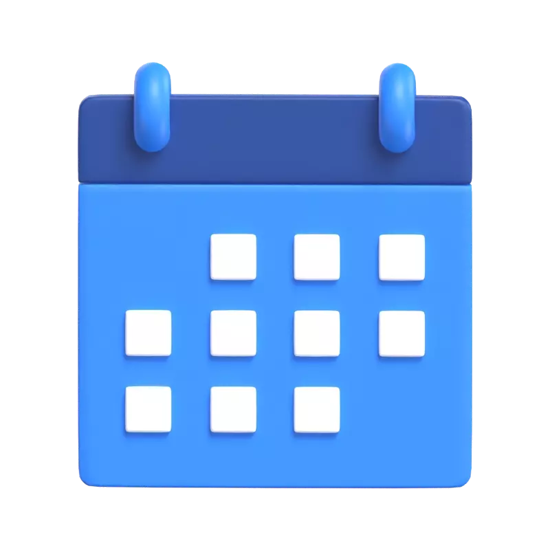 Calendar 3D Graphic