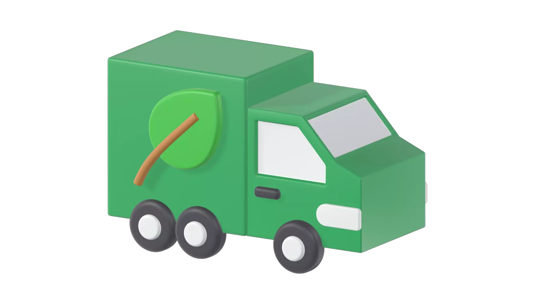 Eco Transportation 3D Graphic