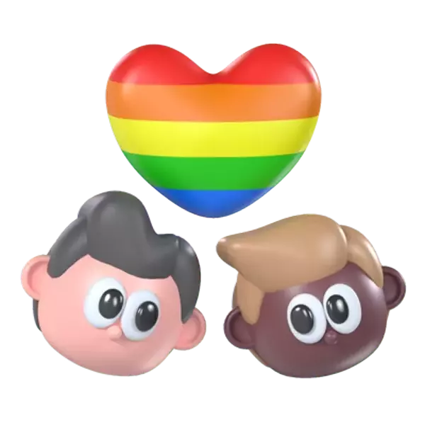 Gay Love 3D Graphic