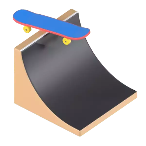 Skateboarding 3D Graphic