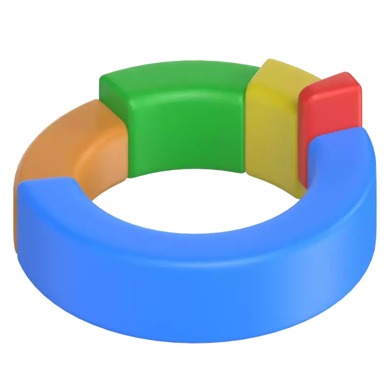 Ring Chart 3D Graphic