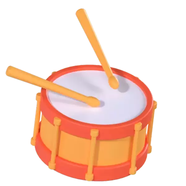 Drum 3D Graphic