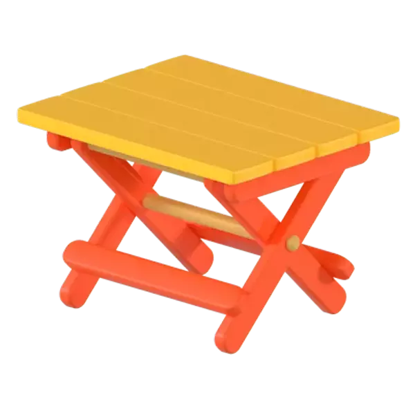Picnic Table 3D Graphic