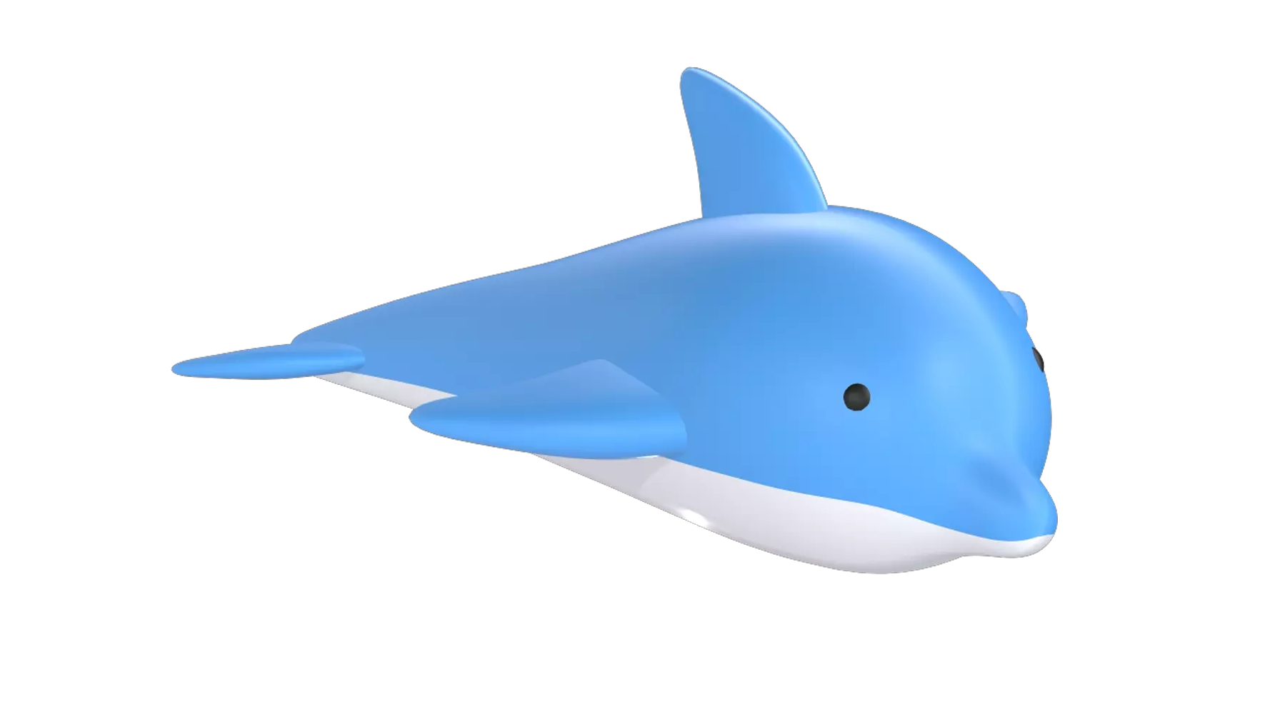 Dolphin Rigged 3D Graphic