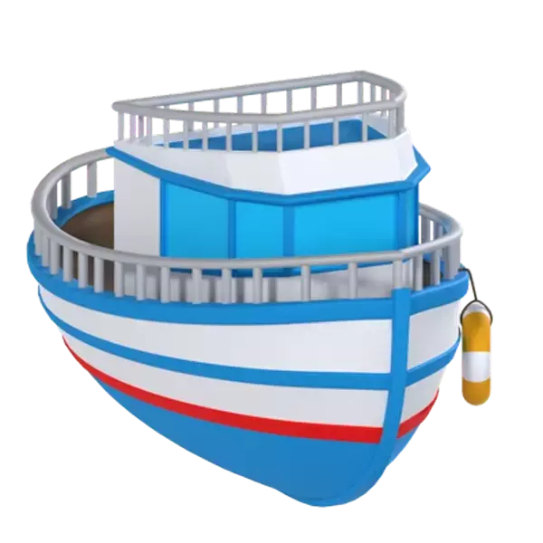 Boat 3D Graphic