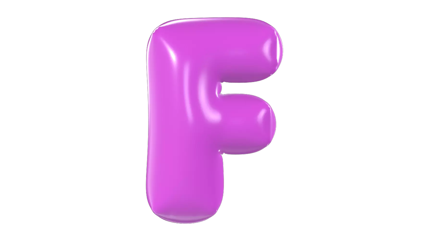 Letter F 3D Graphic