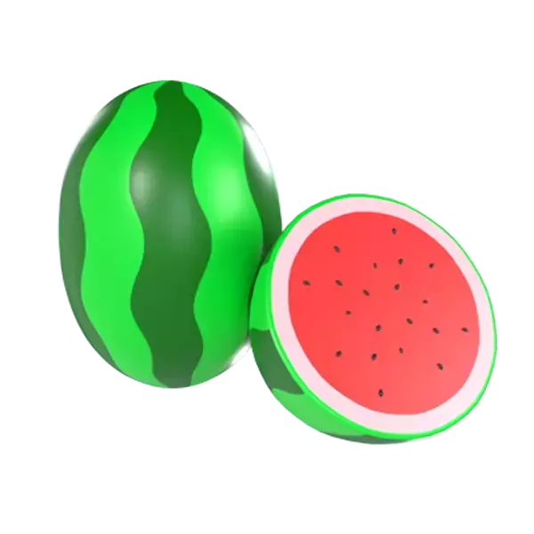 Wassermelone 3D Graphic