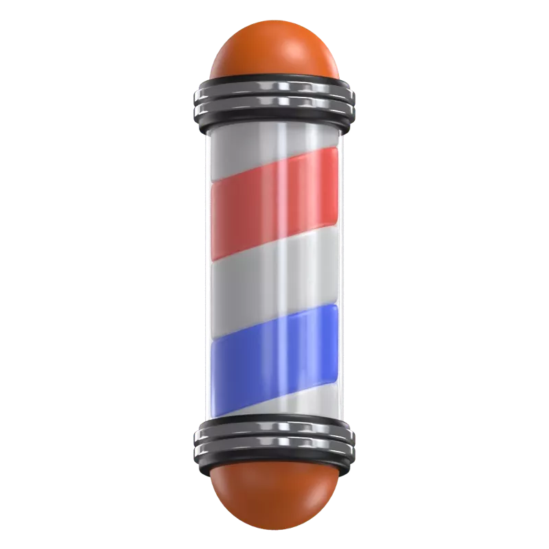 Barber Pole 3D Graphic