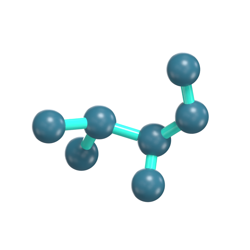 Molecule 3D Icon Model For Science 3D Graphic