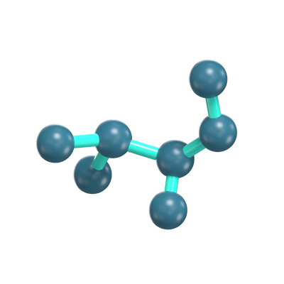 Molecule 3D Icon Model For Science 3D Graphic