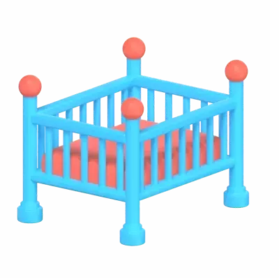 Baby Crib 3d model--7f62d3e1-e847-47bf-878a-3f522f390fc9
