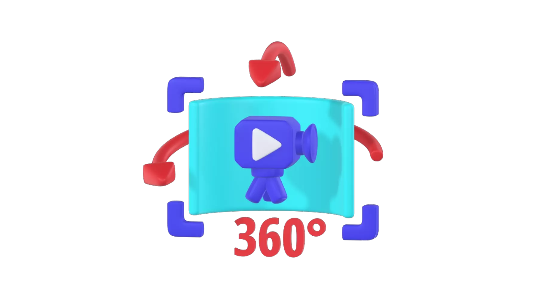 360 Video 3D Graphic