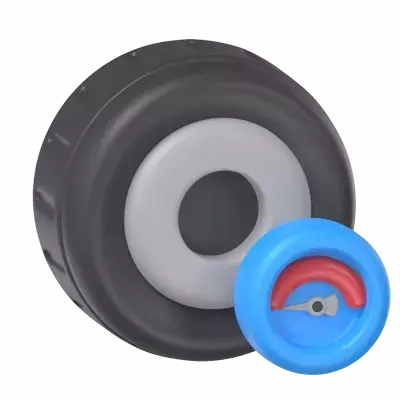 Tire Air Pressure 3D Graphic