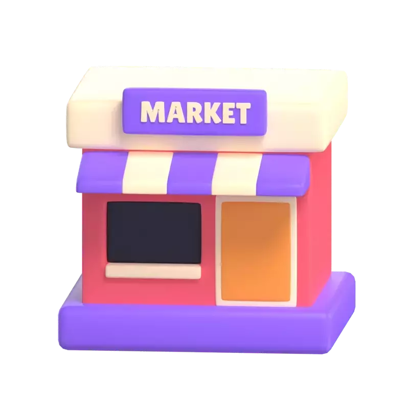 Markt 3D Graphic