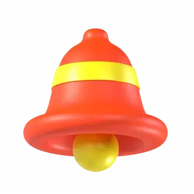 Notification Bell 3D Graphic