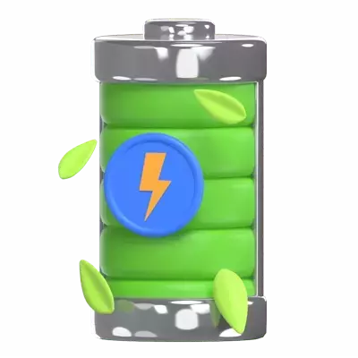 Charging Battery 3D Graphic