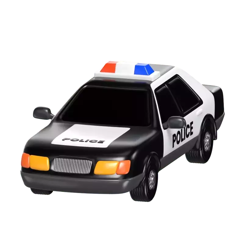 3D Police Car Model Law Enforcement Cruiser 3D Graphic
