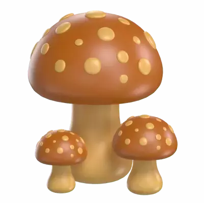 Mushroom 3d model--53ea7d52-523e-46f6-958b-05361e3ffa16