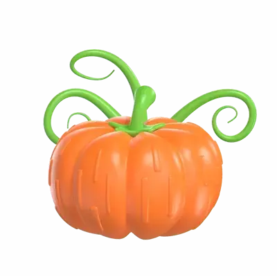 Pumpkin 3D Graphic