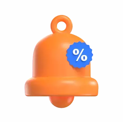 Discount Notification 3D Graphic