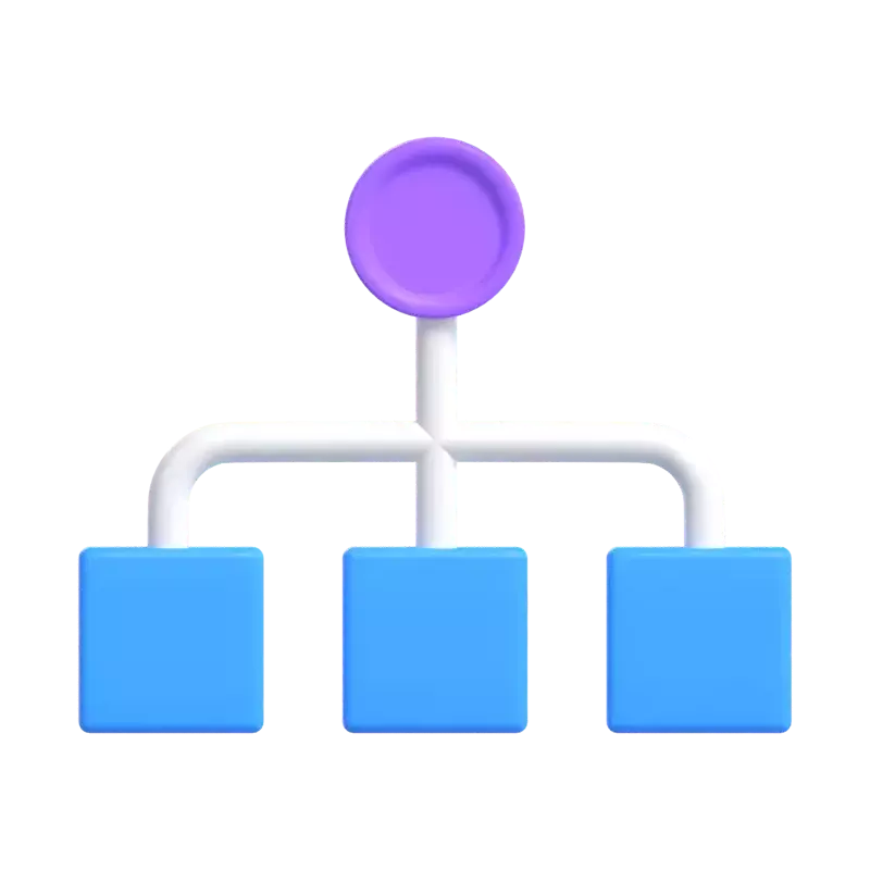 Diagrama de flujo 3D Graphic