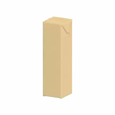 3D Long Juice Cardboard Packaging 1000ml 3D Graphic