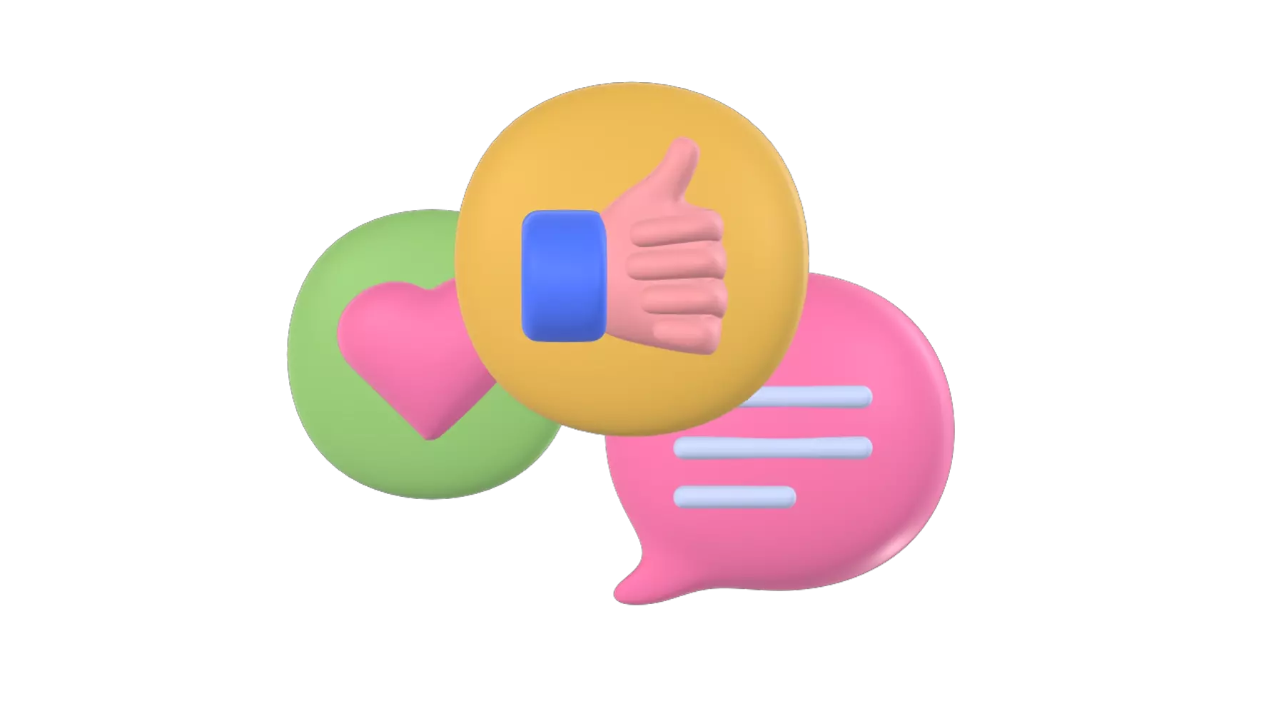 Thumbs Up 3D Graphic