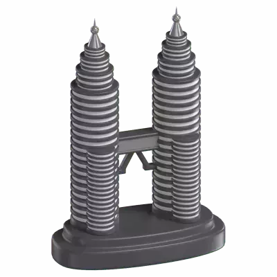 Twin Tower 3D Graphic