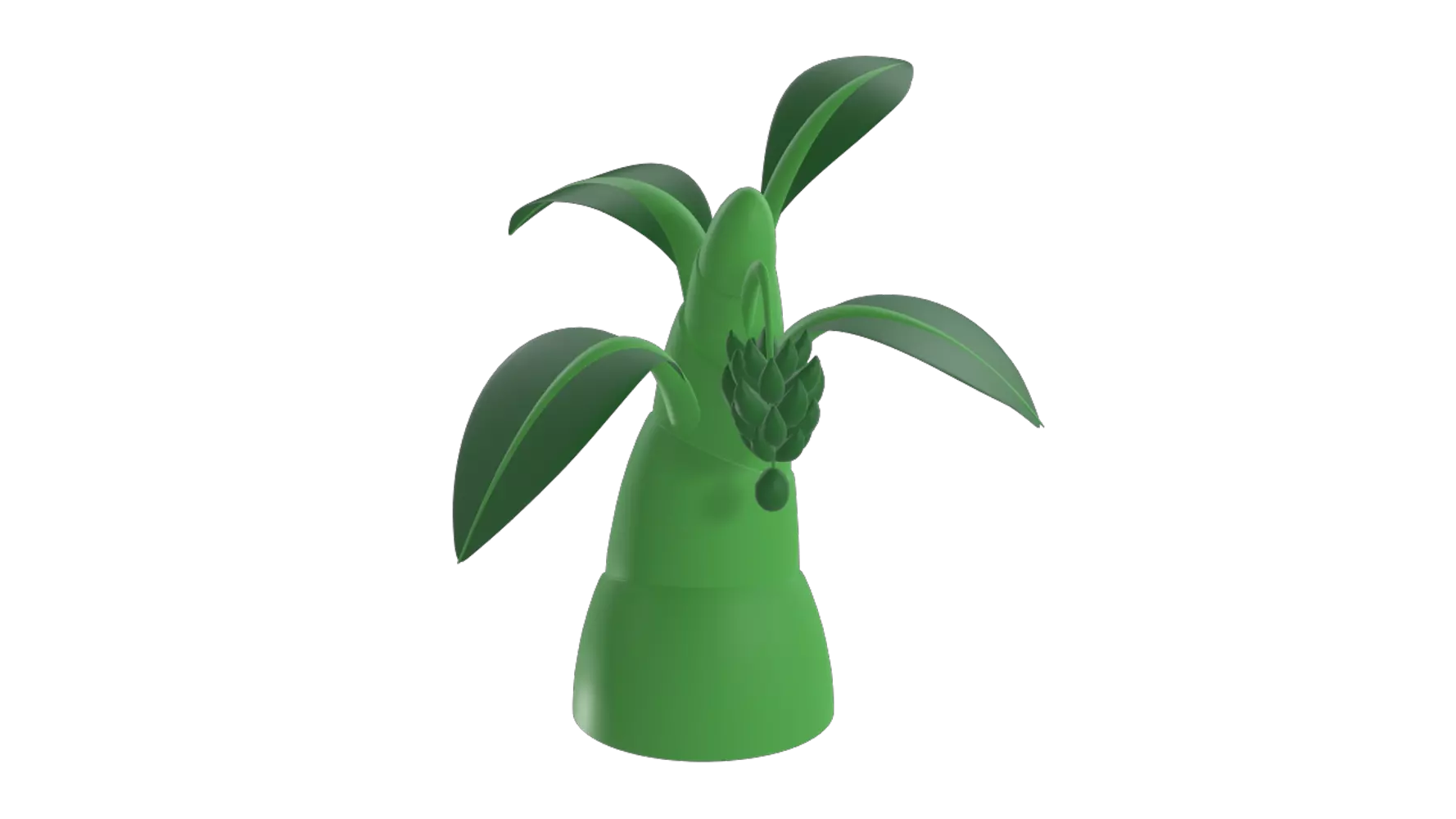 Banana Tree 3D Graphic