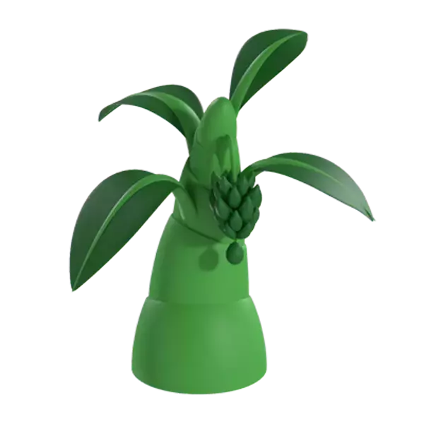 Banana Tree 3D Graphic