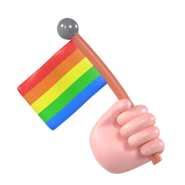 Bandera Lgbt 3D Graphic