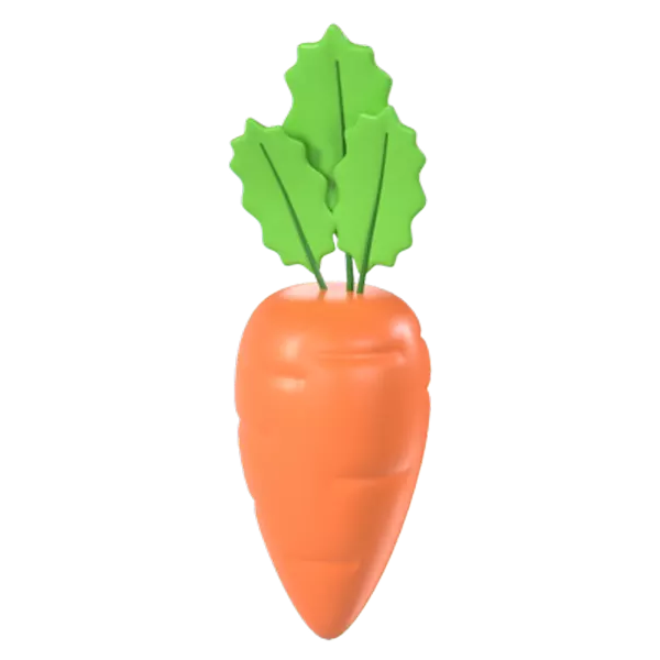 Carrot 3D Graphic