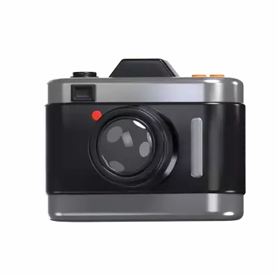 Black Beauty Lens Unveiling The Elegance Of A 3D Black Camera Model 3D Graphic