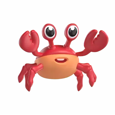 Crab 3D Graphic