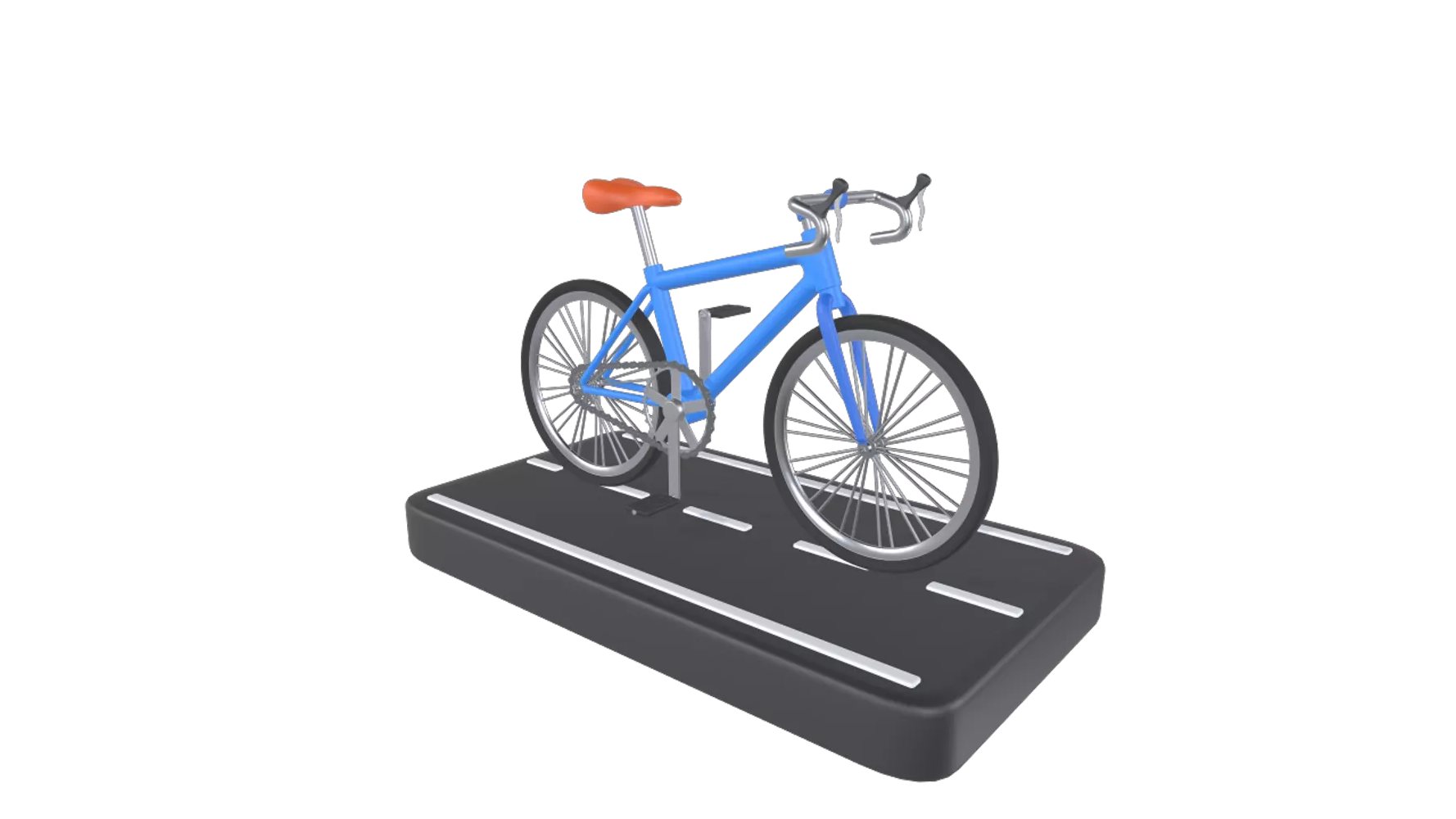 Road Cycling 3D Graphic