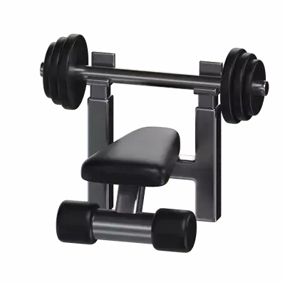Weight Bench 3D Graphic